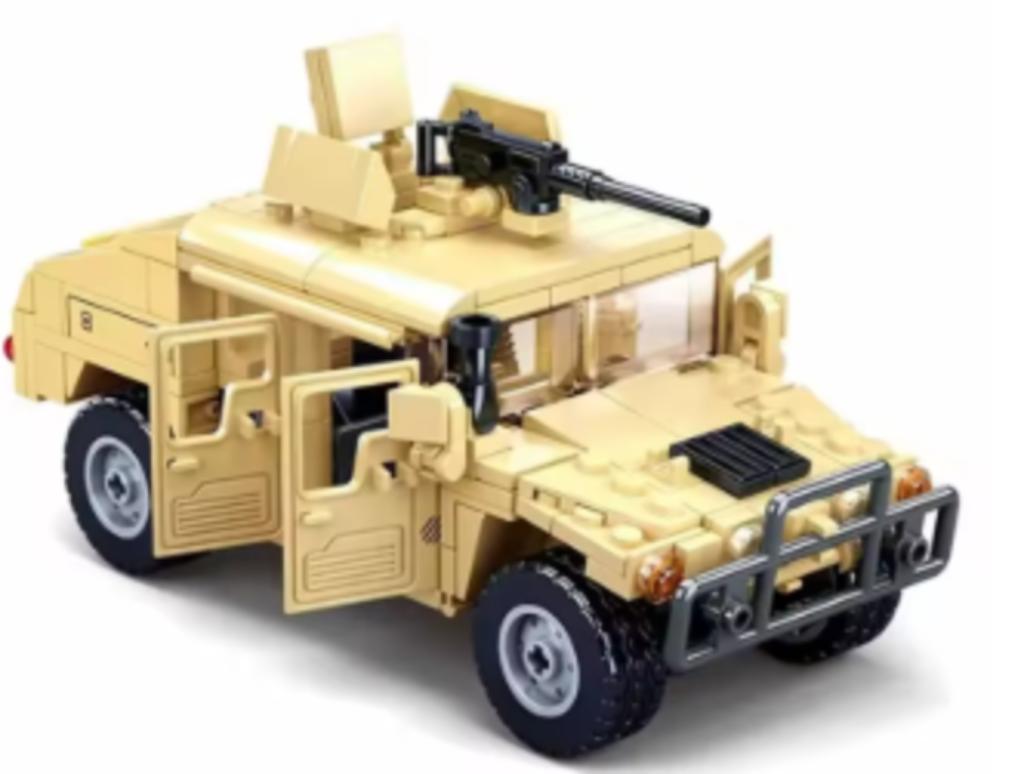 Bouwblokken set Militair - Hummer H1 (265 blokjes), Ophalen of Verzenden, Nieuw