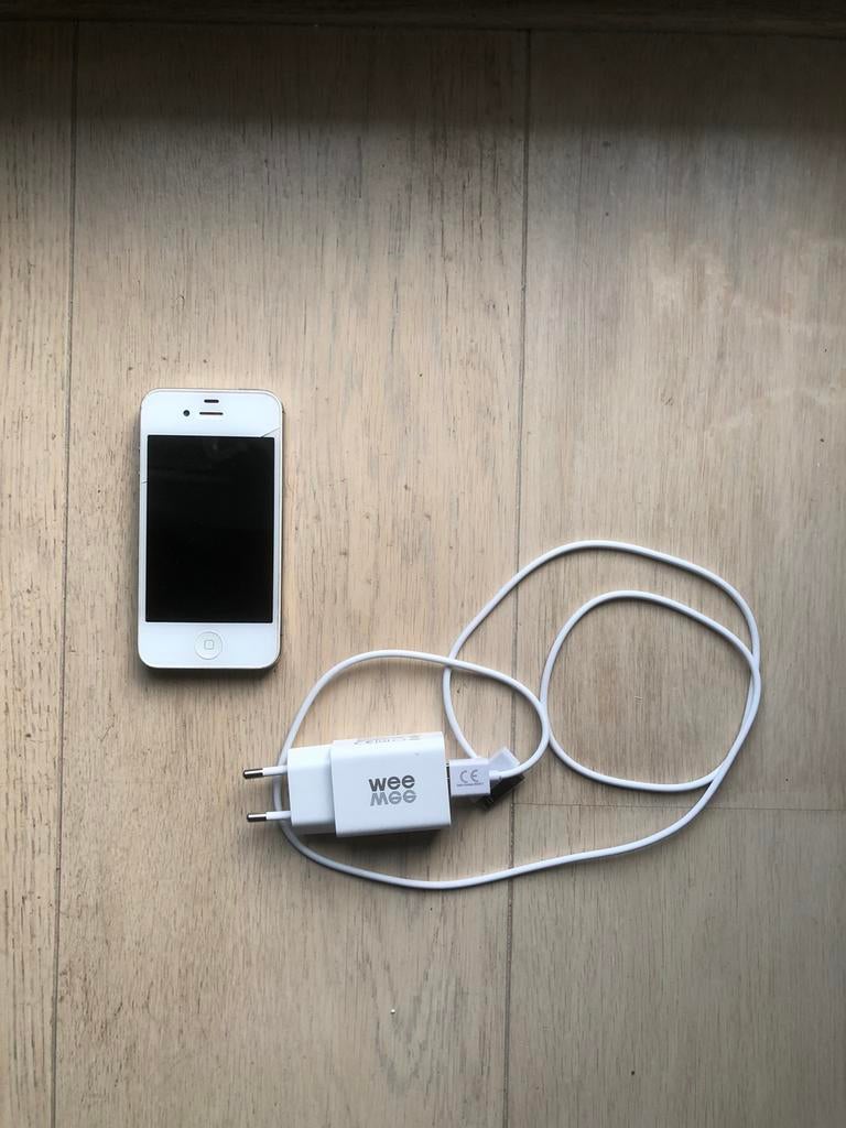 iPhone 4S, Telecommunicatie, Mobiele telefoons | Apple iPhone, Ophalen, Zo goed als nieuw, Wit, IPhone 4S