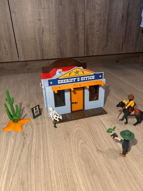 Playmobil meeneem westernstad, Kinderen en Baby's, Speelgoed | Playmobil, Ophalen, Zo goed als nieuw, Complete set