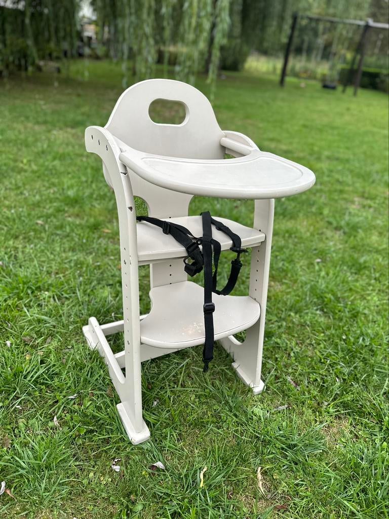 Kinderstoel tiamo wood collection grijs, Kinderen en Baby's, Ophalen, Gebruikt