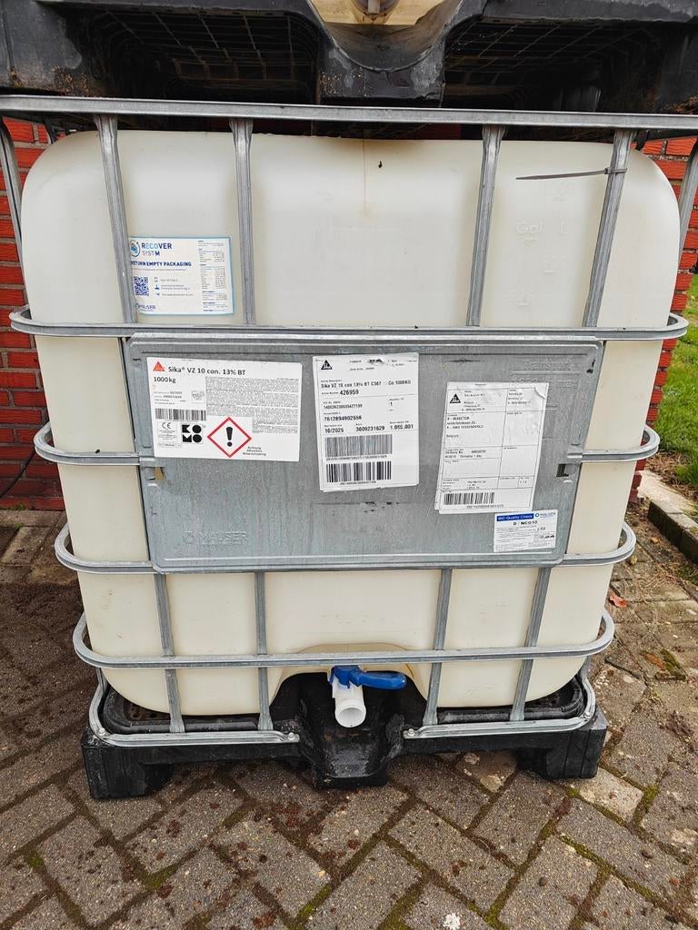 Ibc ton 1000L, Ophalen of Verzenden, Zo goed als nieuw