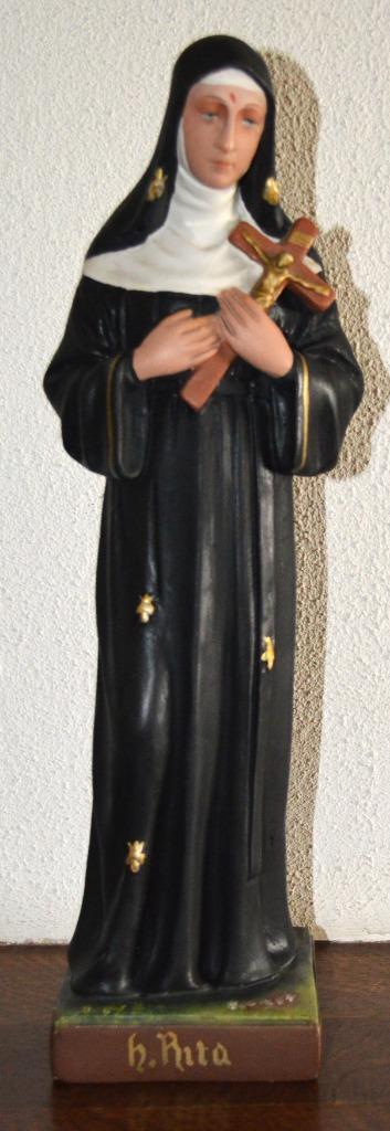 Sainte Rita de Cascia 45 cm, Enlèvement ou Envoi, Comme neuf, Image, Christianisme | Catholique