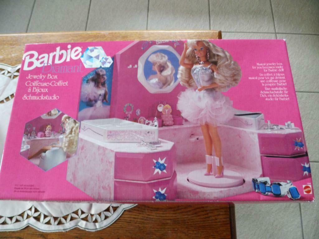 Barbie Coiffeuse-coffret bijoux Vintage, Enlèvement ou Envoi, Neuf