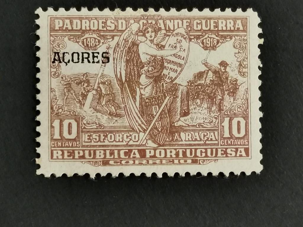 Azoren 1925 - helden van de grote oorlog - opdruk ACORES *, Postzegels en Munten, Ophalen of Verzenden, Portugal, Postfris
