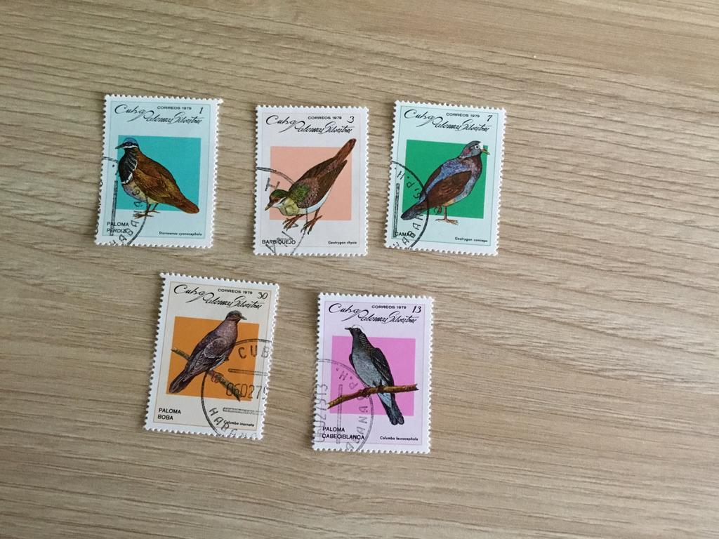 Postzegels vogels Cuba, Ophalen of Verzenden, Gestempeld, Dier of Natuur