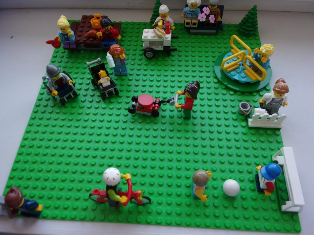 LEGO CITY park  en bouwplaat. (60134, Ophalen of Verzenden, Zo goed als nieuw, Complete set, Lego