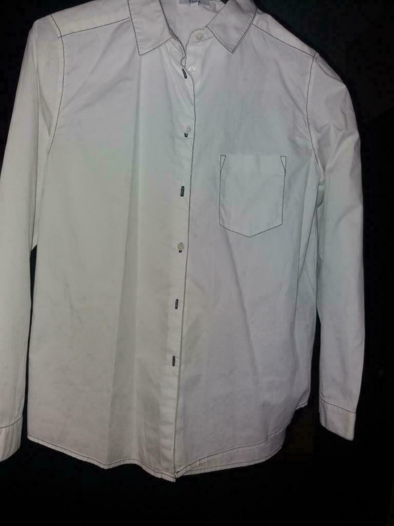 NOUVEAU CHEMISIER BLANC "YUKA" e, Blanc, Taille 42/44 (L), Neuf, YUKA