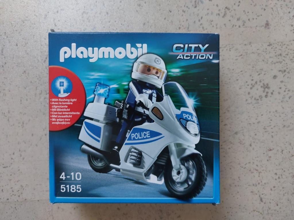 Playmobil 5185  agent op motor, Ophalen of Verzenden, Gebruikt, Complete set