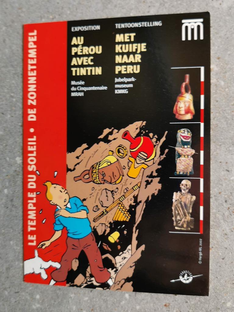 postkaart Kuifje - De Zonnetempel, Ophalen of Verzenden, Ongelopen, Sterren en Beroemdheden