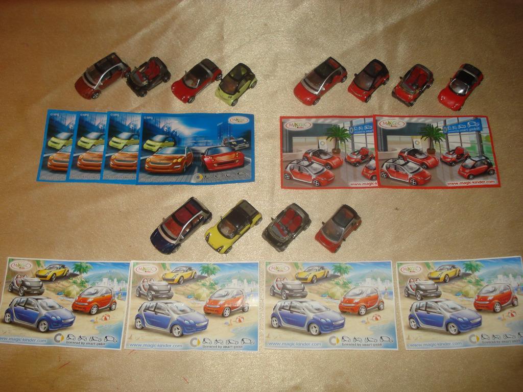 KINDER Lot de 3 Anciennes Séries Complètes Smart 2004 - 2006, Enlèvement ou Envoi, Comme neuf, Autres types
