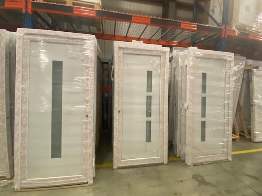 pvc ramen, deuren, schuiframen, antracietgrijs, zwart 9005, Nieuw, Ophalen of Verzenden, Buitendeur, Glas