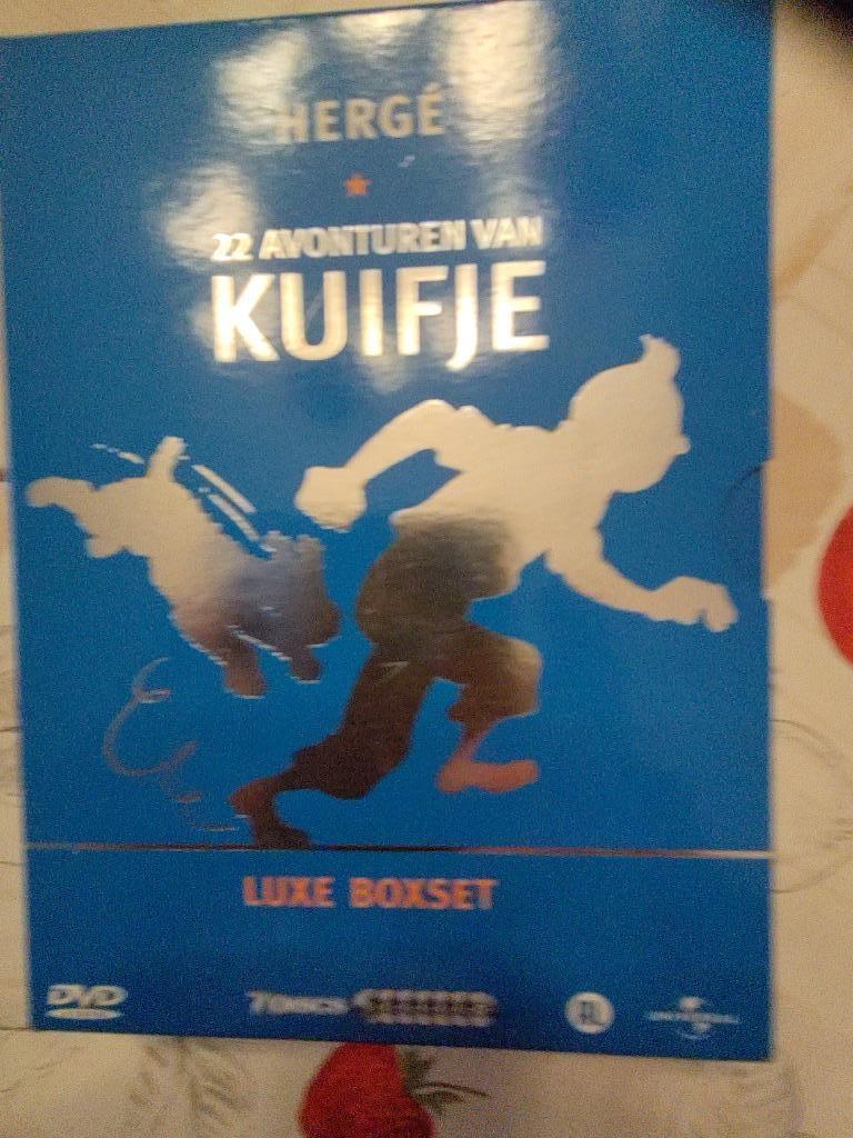 Luxe Boxset met 7 dvd's met de 22 avonturen van Kuifje, Ophalen, Tekenfilm, Alle leeftijden, Boxset