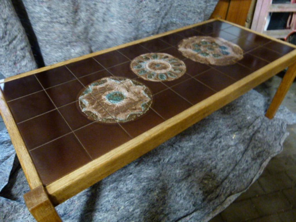 vintage salontafel Belgisch Psychedelic 60-70er, Ophalen of Verzenden, Huis en Inrichting