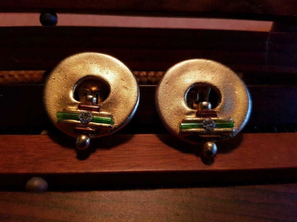 Goudkleurige oorknoppen met clip, Enlèvement ou Envoi, Or, Autres matériaux, Neuf