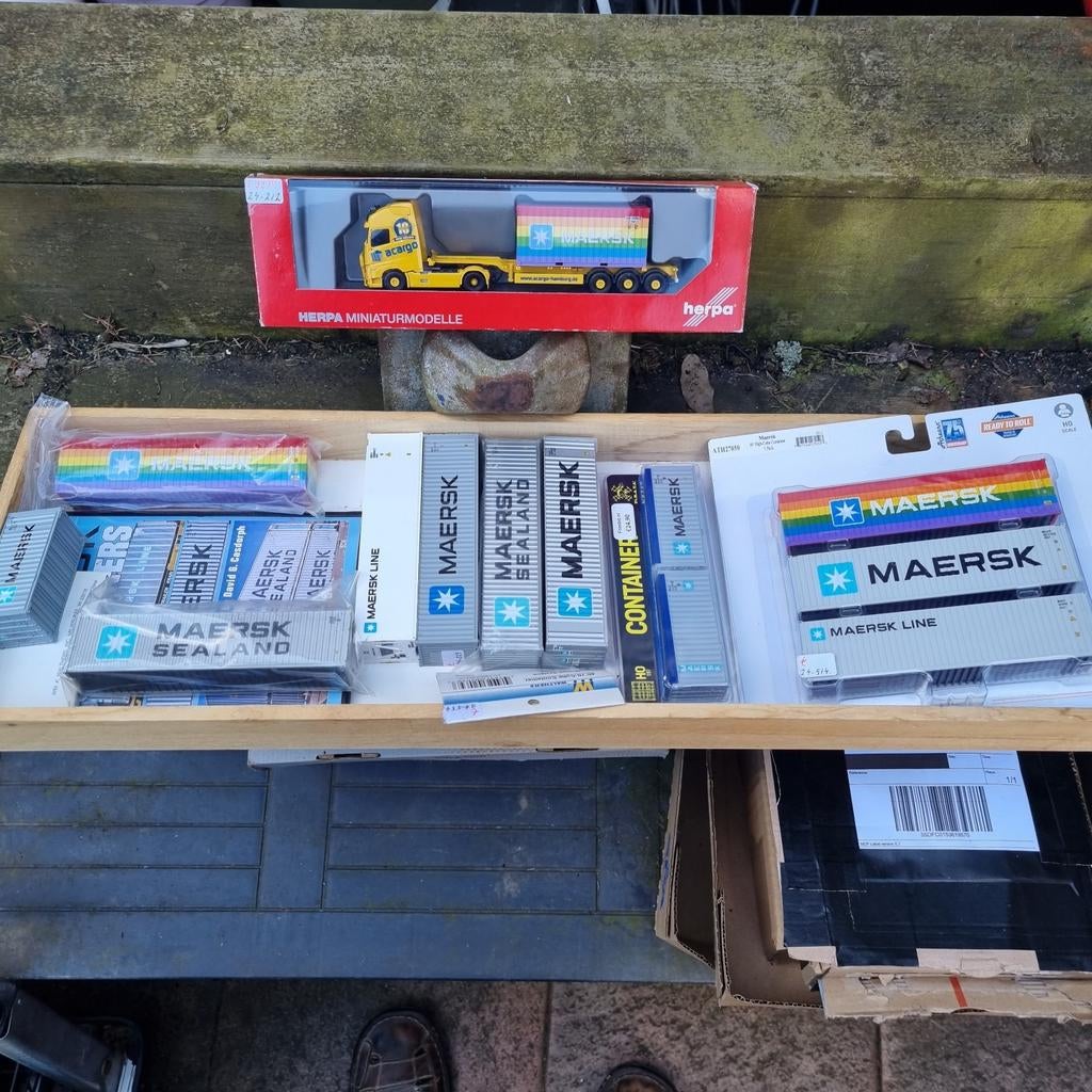 MAERSK CONTAINERS SELECTIE 1:87-H0, Ophalen of Verzenden