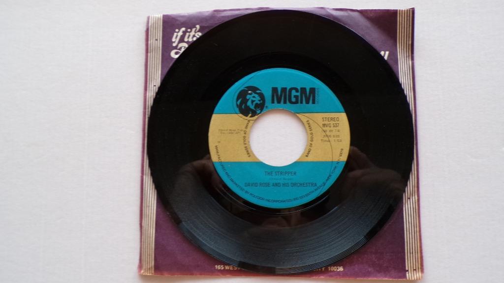 DAVE ROSE & ORCHESTRA - The stripper (45t), Enlèvement ou Envoi, Single, Comme neuf, Pop
