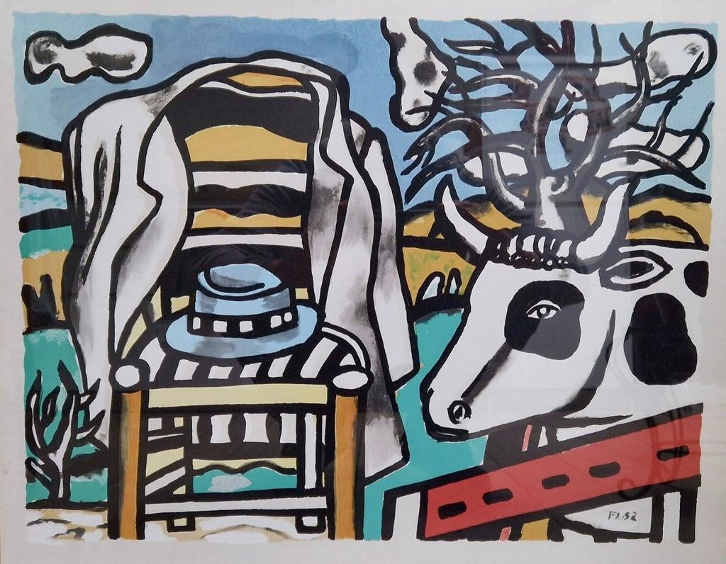 Fernand Léger - La chaise et la vache, Antiquités & Art, Art | Lithographies & Sérigraphies, Enlèvement