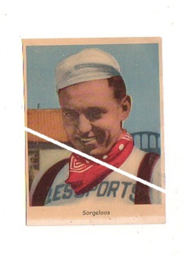 Oud  - renner Edgard Sorgeloos / Denderhoutem 1930, Verzenden, Gebruikt, Poster, Plaatje of Sticker