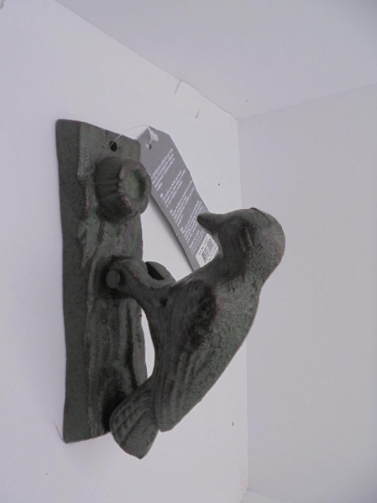 GIETIJZEREN DEURKLOPPER SPECHT NIEUW, Antiek en Kunst, Curiosa en Brocante, Verzenden