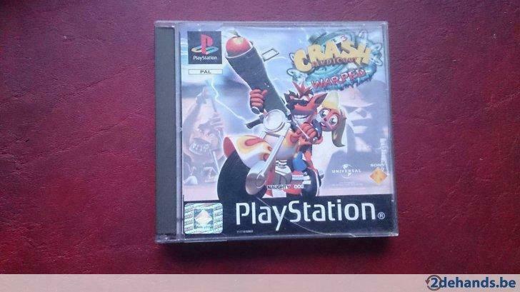 Crash bandicoot - warped, Consoles de jeu & Jeux vidéo, Jeux | Sony PlayStation 1, Enlèvement ou Envoi, Utilisé