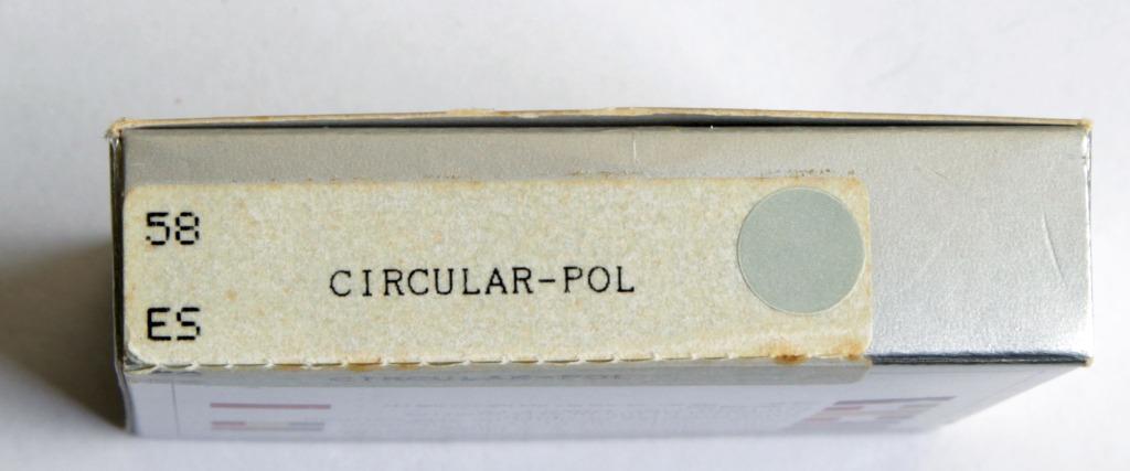 Filtre d'objectif B+W diam 58 à pôle circulaire, TV, Hi-fi & Vidéo, Photo | Filtres, Enlèvement ou Envoi, B&W, 50 à 60 mm, Comme neuf