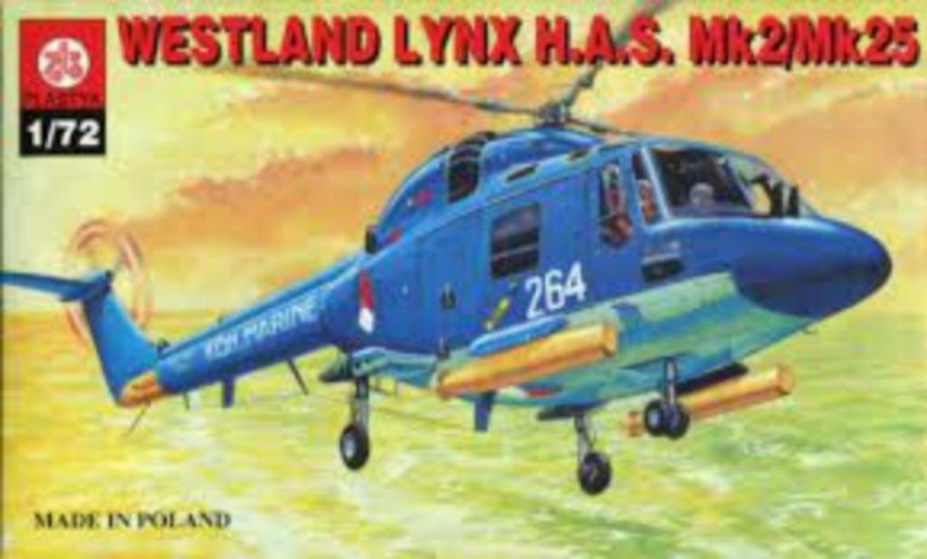 PLASTYK S-014 wesland lynx H.A.S. MK2/MK25 échelle 1/72, Hobby en Vrije tijd, Ophalen of Verzenden, Nieuw, 1:72 tot 1:144, Helikopter