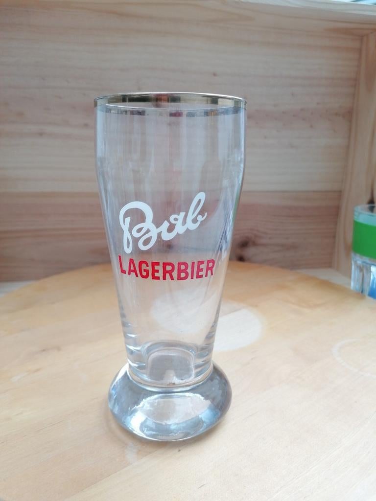 Oud glas Bab Lagerbier Brugge. Bieden vanaf €3., Verzamelen, Ophalen of Verzenden, Gebruikt