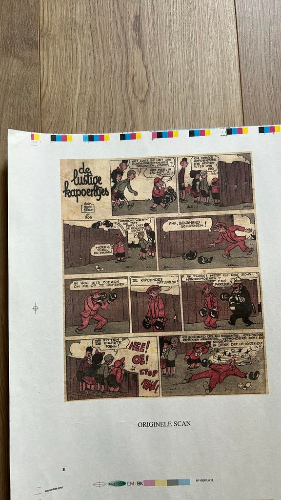Marc sleen lustige kapoentjes proefdruk, Collections, Enlèvement ou Envoi, Comme neuf