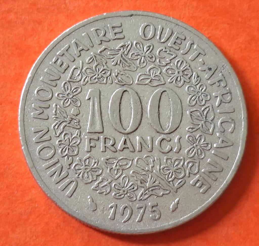 Pièce Union Monétaire Ouest Africaine - 100 francs - 1975, Verzenden, Zuid-Afrika, Losse munt