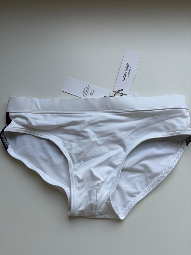 Calvin Klein Zwemslip, Kleding | Heren, Badmode en Zwemkleding, Verzenden, Maat 48/50 (M), Wit, Zwemslip