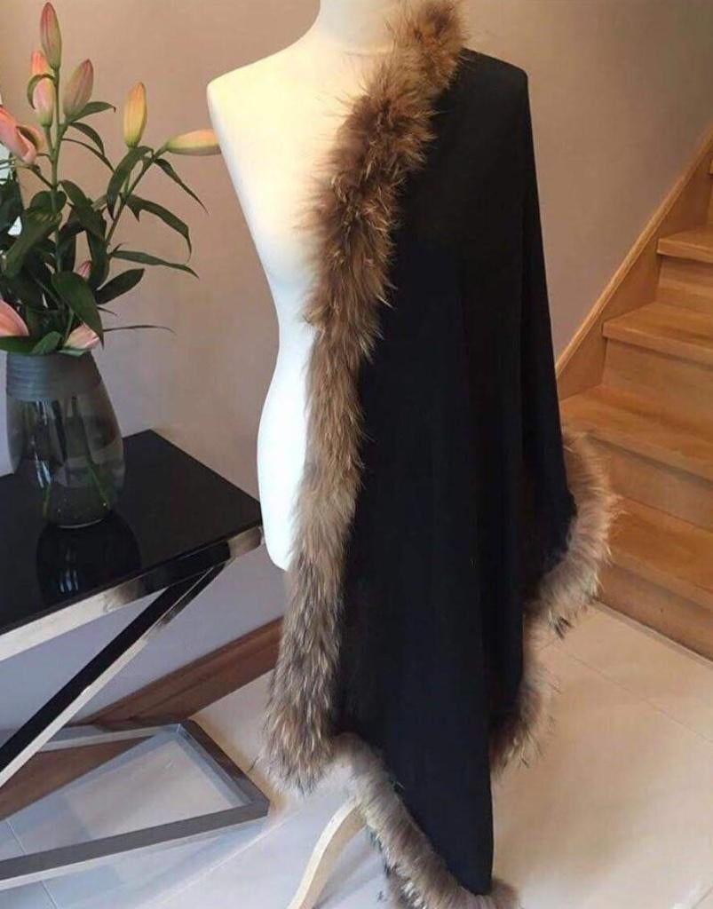 Wollen poncho dames van het merk POPSKI, Kleding | Dames, POPSKI, Ophalen of Verzenden, Nieuw, Zwart