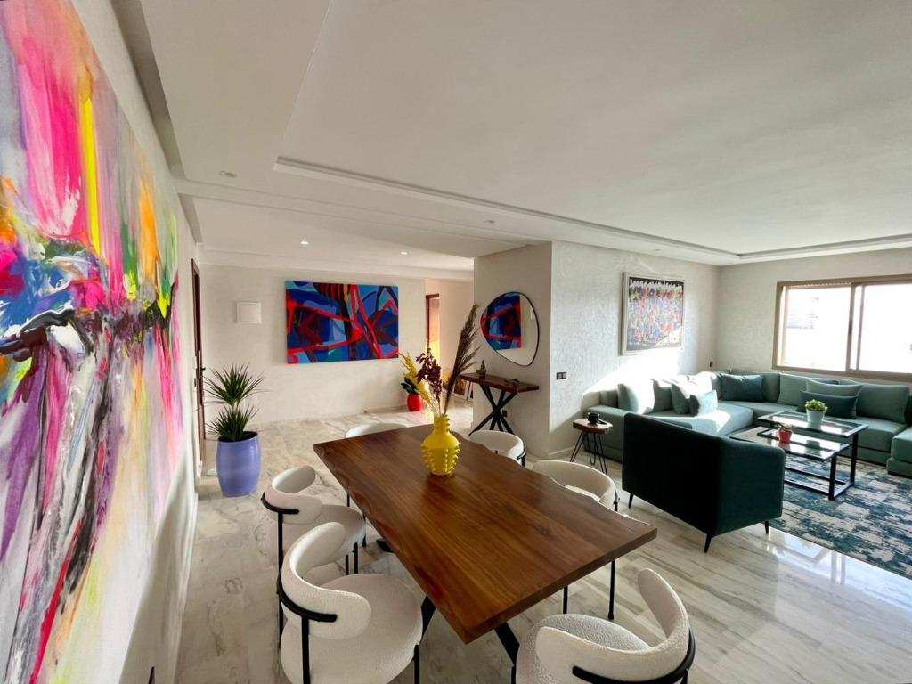Prachtig gemeubileerd appartement te huur Agdal Rabat Marokk, 100 m², RABAT, 2 kamers, Buiten Europa