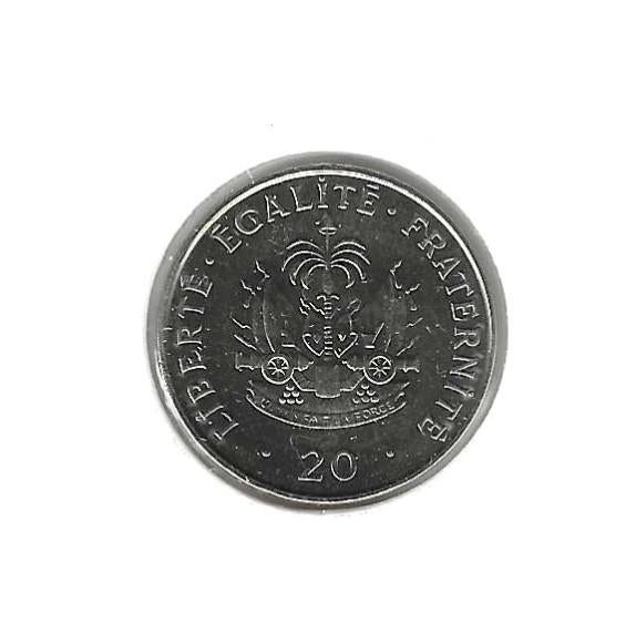 Haïti, 20 Centimes 1995., Ophalen of Verzenden, Noord-Amerika, Losse munt