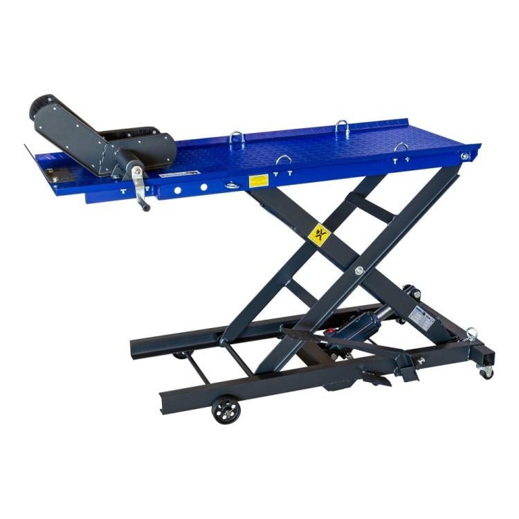 Hydraulische Motorfiets heftafel 360 kg met gekruist onderst, Auto diversen, Verzenden