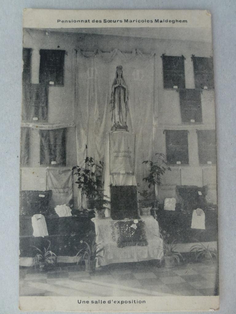 Maldegem Maldeghem Pensionat des Sœurs Maricoles, Envoi, Avant 1920, Affranchie, Bâtiment