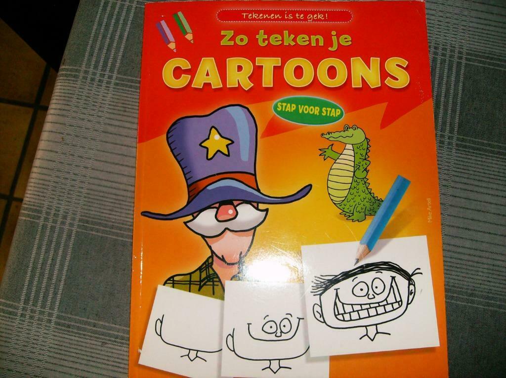 boek zo teken je cartoons, Ophalen of Verzenden, Nieuw, Jongen of Meisje