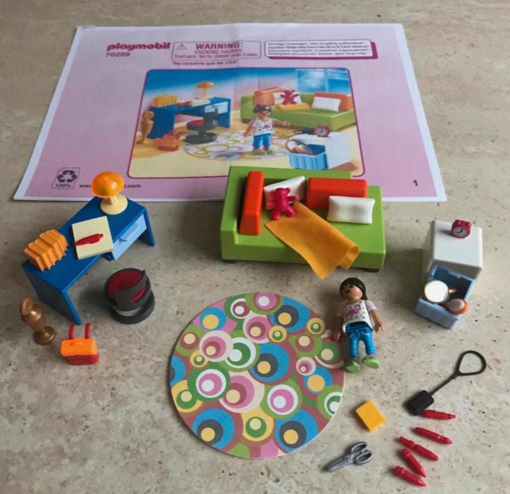 JEU "PLAYMOBIL - CHAMBRE D'ENFANT AVEC CANAPE-LIT" - 70209, Enlèvement ou Envoi, Utilisé, Ensemble complet