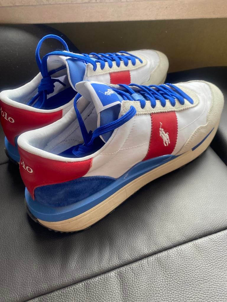 Ralph lauren heren schoenen sneakers, Verzenden, Zo goed als nieuw, Blauw, Sneakers