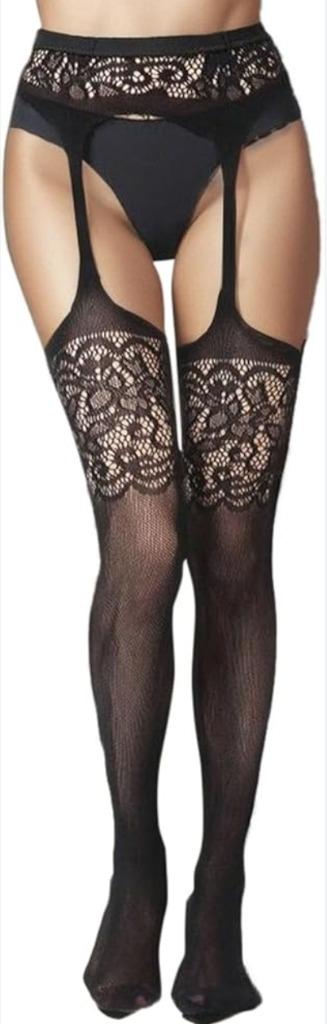 Collants ouverts à bretelles | Amorable, Amorable, Enlèvement ou Envoi, Noir