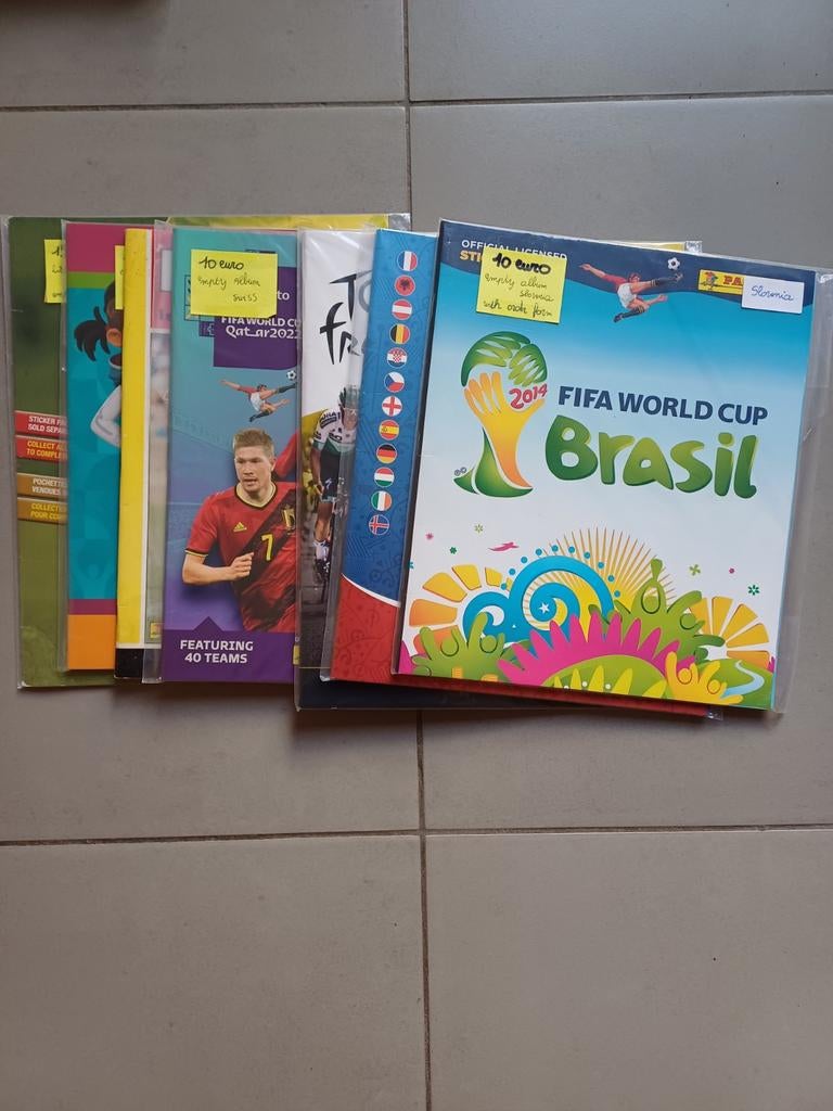 Panini empty albums different versions, Enlèvement ou Envoi, Comme neuf