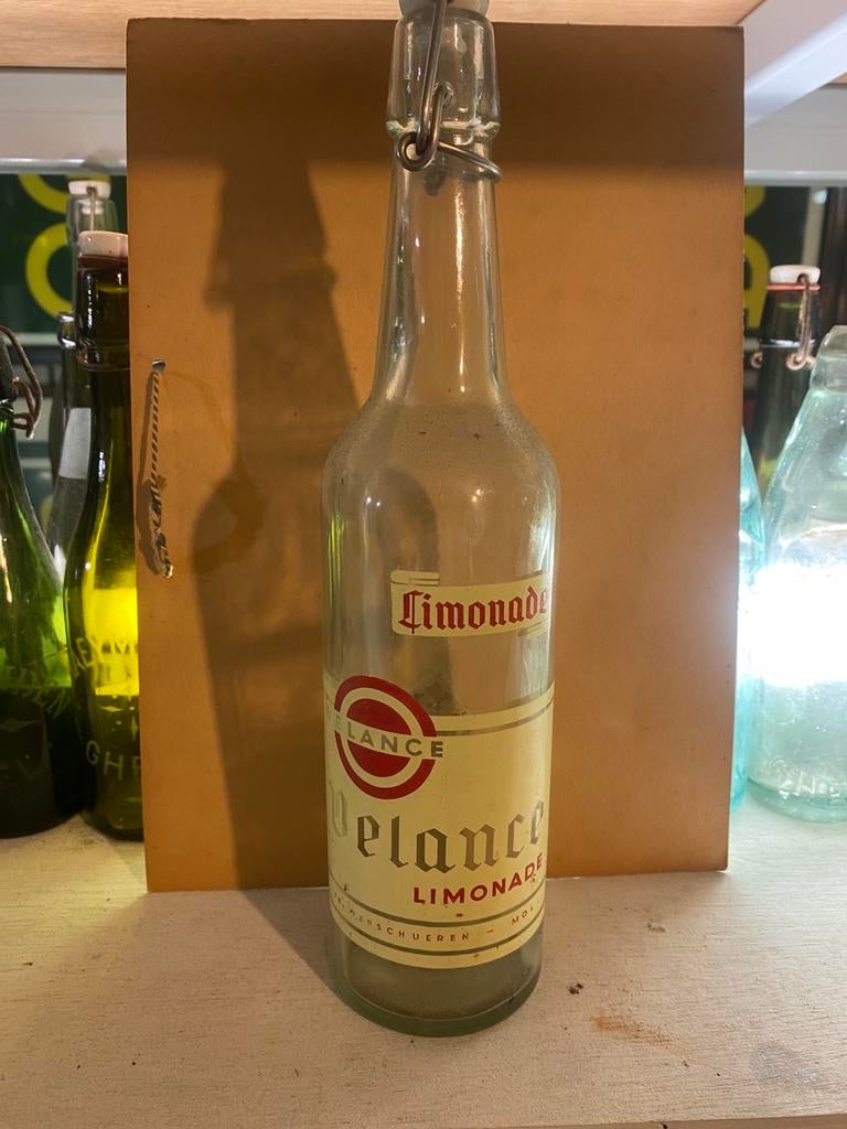 Grote fles frans verschuren mol moll velance limonade, Verzamelen, Ophalen, Zo goed als nieuw