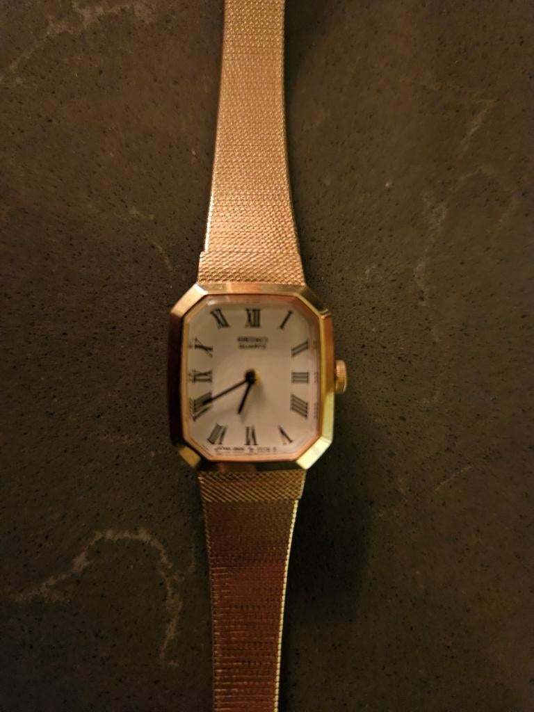 Gouden Seiko horloge, Handtassen en Accessoires, Horloges | Dames, Seiko, Polshorloge, Ophalen of Verzenden, Zo goed als nieuw