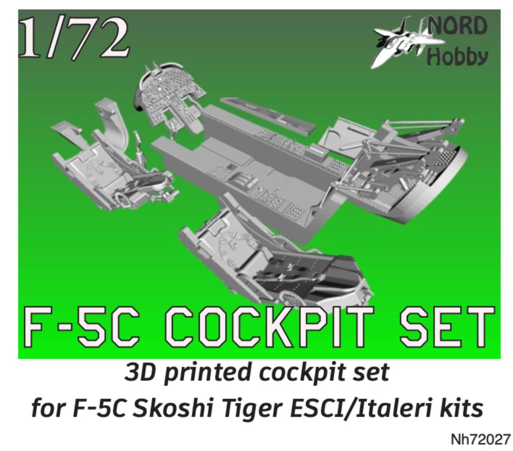 3D Printed cockpit set for F-5C Skoshi Tiger, Hobby & Loisirs créatifs, Modélisme | Avions & Hélicoptères, Neuf, 1:72 à 1:144