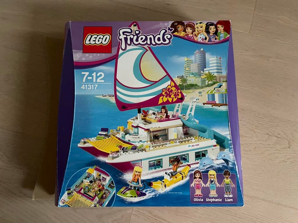 Lego Friends 41317 Sunshine Catamaran, Ophalen of Verzenden, Gebruikt, Complete set, Lego