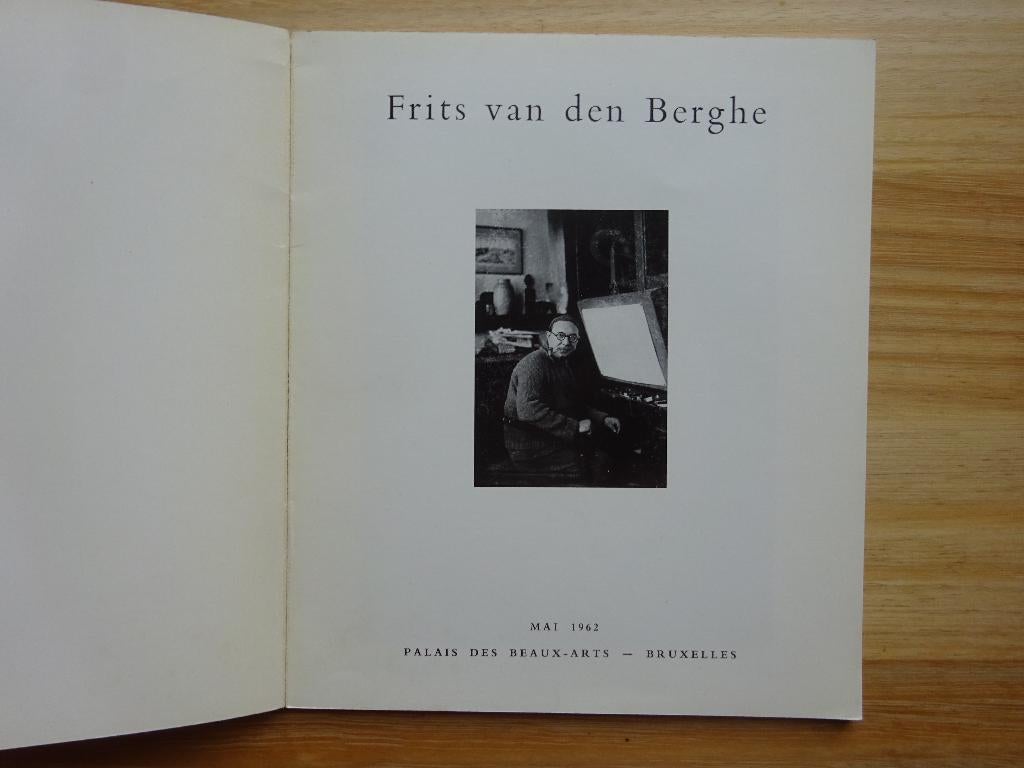 Frits van den Berghe, 1962 PBA Bruxelles, Enlèvement ou Envoi, Utilisé, Peinture et dessin