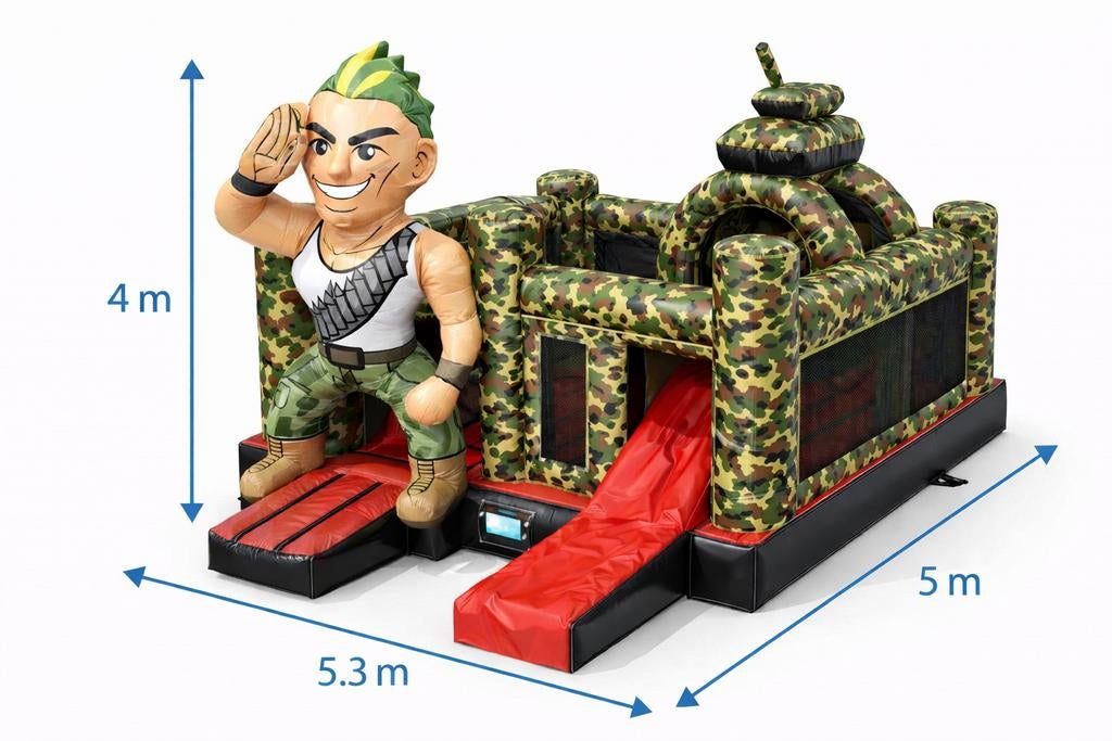 Nieuw springkasteel army, Hobby en Vrije tijd, Ophalen