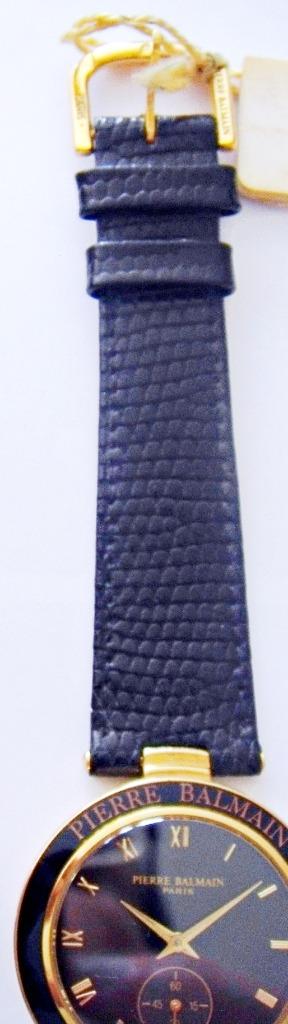 Montre homme Pierre Balmain - Cadran noir - plaqué or, Enlèvement ou Envoi, Neuf