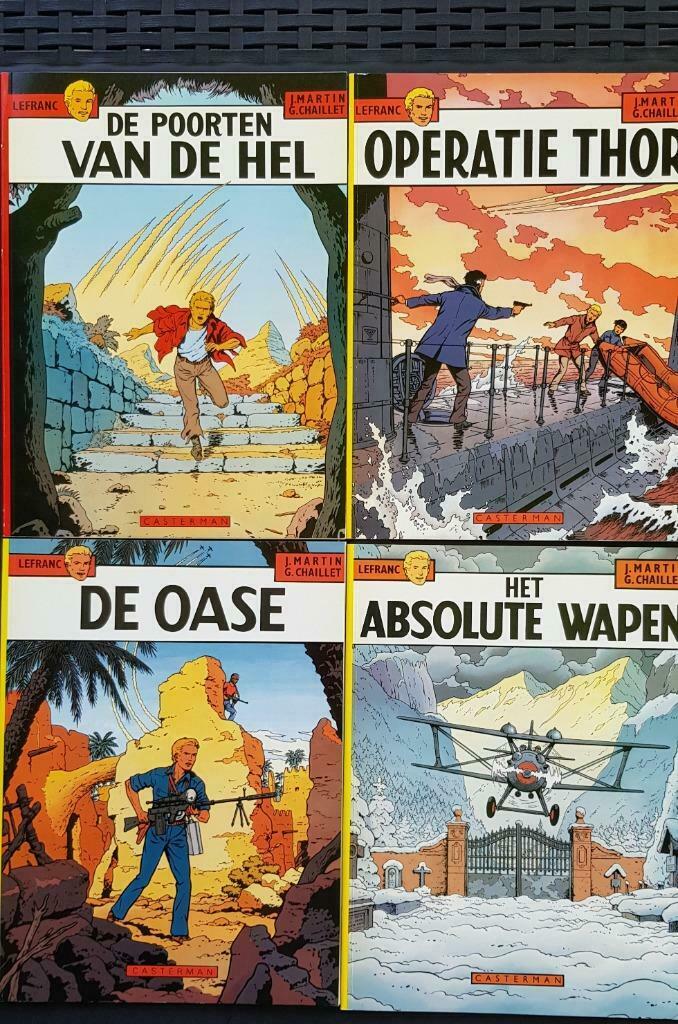 Lefranc De Moor Martin Chaillet Casterman, Meerdere stripboeken, Ophalen, Zo goed als nieuw, De Moor Martin Chaillet