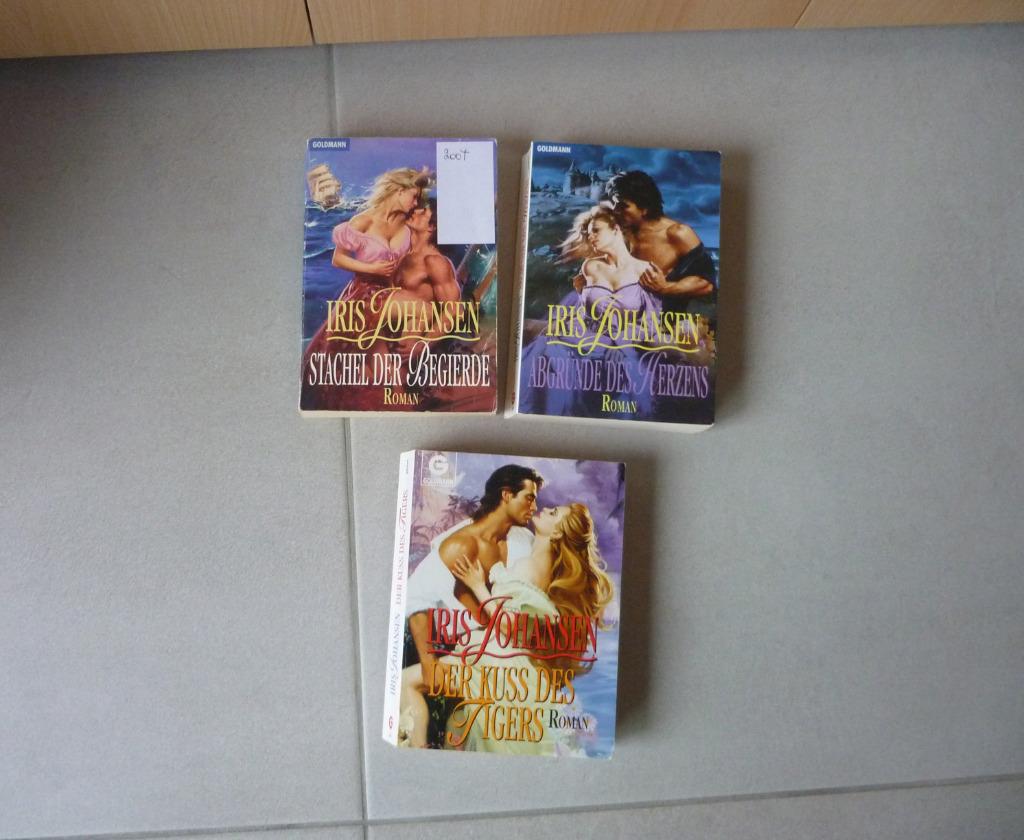 Lot van 3 Duitse boeken romans van Iris Johansen, Enlèvement ou Envoi, Belgique