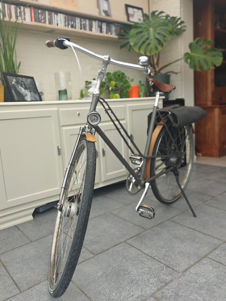 Upcycle fiets Brooks zadel handvatten en fietstas, Ophalen, Gebruikt, Versnellingen